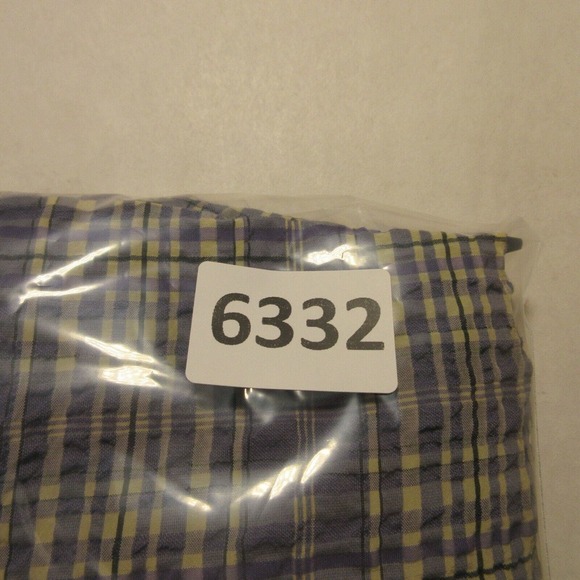 Cut Loose Womens Oversized Shirt Top Blouse size XS Crinkle Stretch Plaid Button - Picture 8 of 8